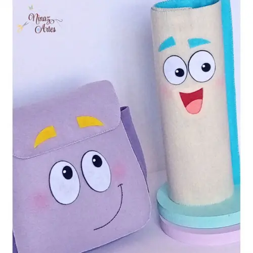 Mapa e Mochila - Tema Dora Aventureira