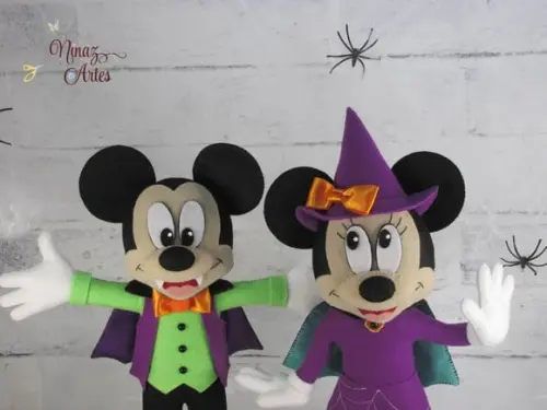 Mickey e Minnie - Tema Halloween