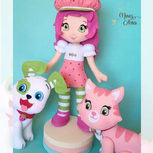 Moranguinho e Mascotes - Kit com 3 Personagens