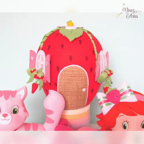 Moranguinho, Pudim e Morangão - Kit com 3 Peças