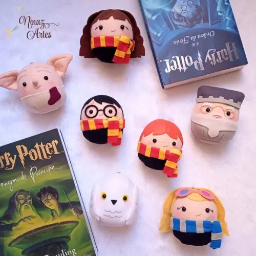Pingentes Harry Potter - Kit com 7 Bolinhas