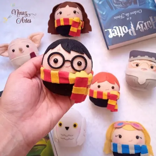 Pingentes Harry Potter - Kit com 7 Bolinhas