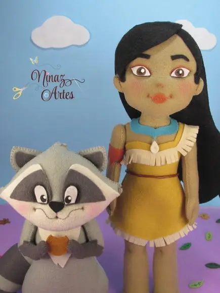 Pocahontas e Guaxinim Meeko - Tema Pocahontas