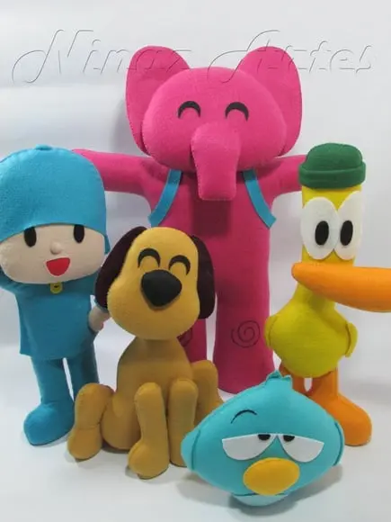 Pocoyo - Kit com 5 Bonecos