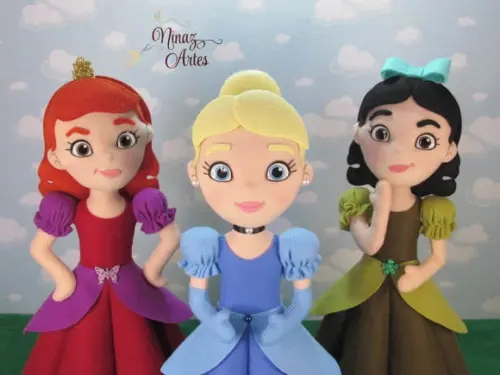 Princesa Ella e Irmãs - Princesa Azul - Tema Cinde Rela