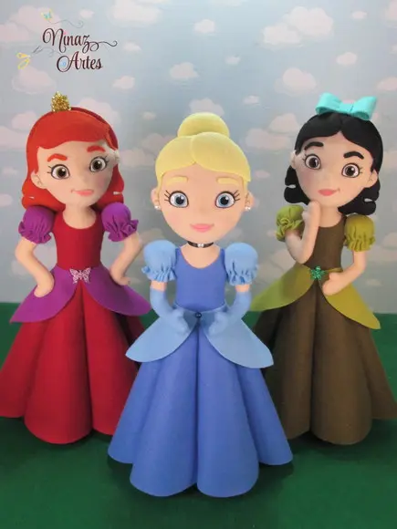 Princesa Ella e Irmãs - Princesa Azul - Tema Cinde Rela