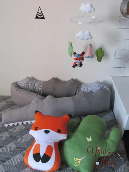 Protetor Almofada Baby com 2 Metros - Quarto Infantil