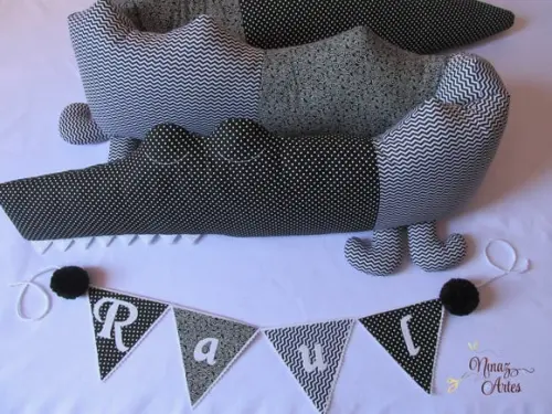 Protetor de Berço Crocodilo 2m x 20cm - Decoração de Quarto