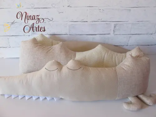 Protetor de Berço Crocodilo com 2mx20cm - Quarto Infantil