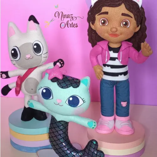 Sereiata, Gabby e Pandy - Tema a Casa Mágica da Gabby