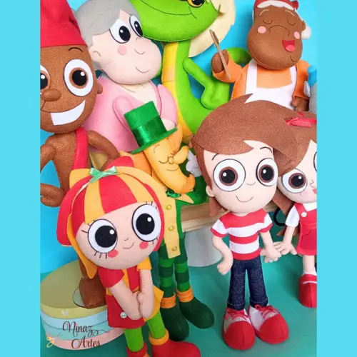 Kit com 10 Bonecos -Tema Sitio do Picapau Amarelo