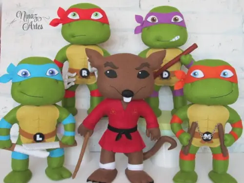 Tartarugas Ninjas - Kit com 5 Personagens