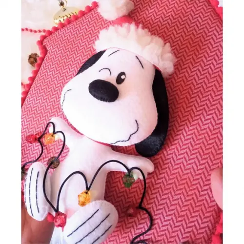 Snoopy Enfeite de Porta - Decoração de Natal
