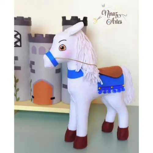 Trio Cavaleiro, Castelo e Cavalo - Tema Medieval