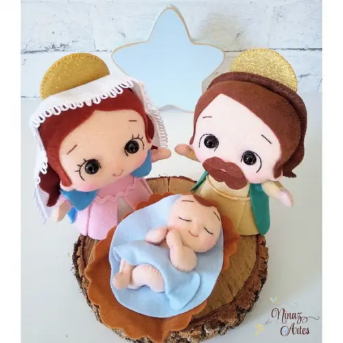 Trio Sagrada Família - Decoração de Natal