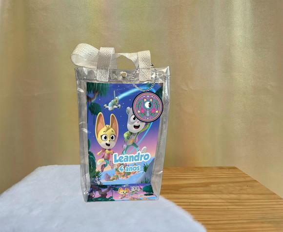 Sacola Transparente Misterios Animais Personalizado