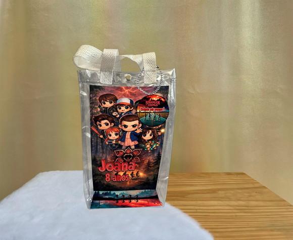 Sacola Transparente Stranger Things Personalizado