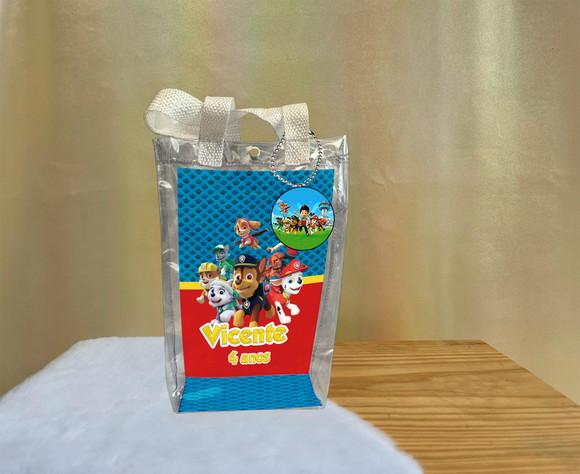 Sacola Transparente Patrulha Canina Personalizado