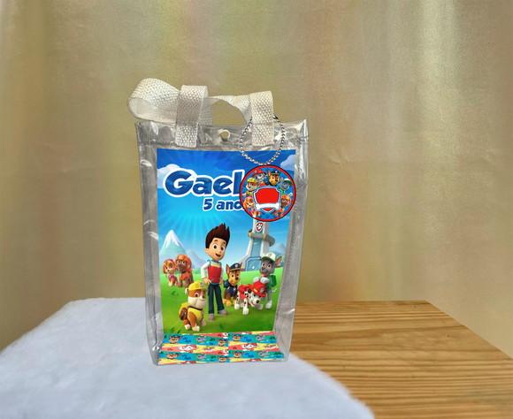 Sacola Transparente Patrulha Canina Personalizado
