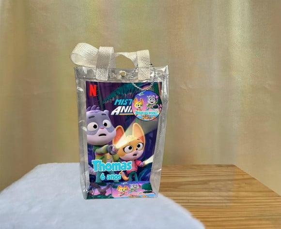 Sacola Transparente Misterios Animais Personalizado
