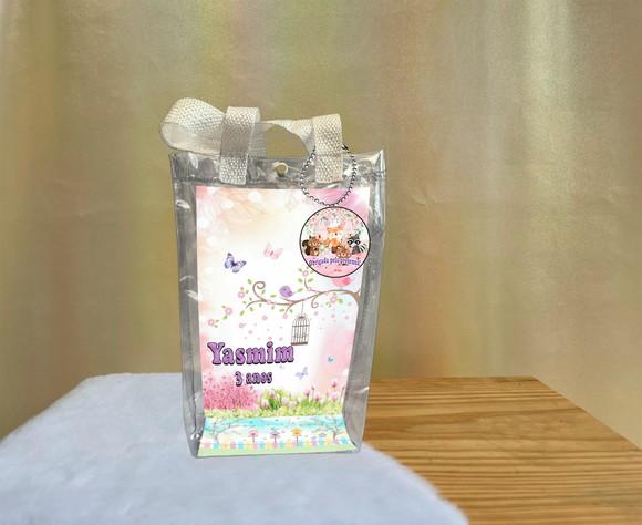 Sacola Transparente Bosque Encantado Personalizado