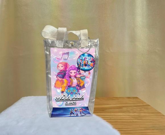 Sacola Transparente Guerreiras do Kpop Personalizado