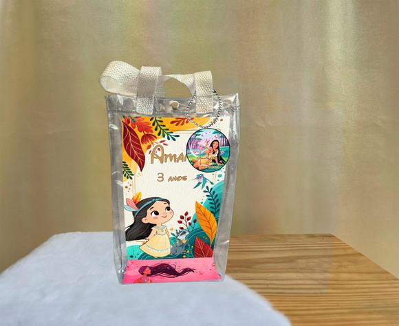 Sacola Transparente Pocahontas Personalizado