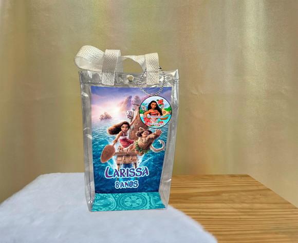 Sacola Transparente Moana Personalizado