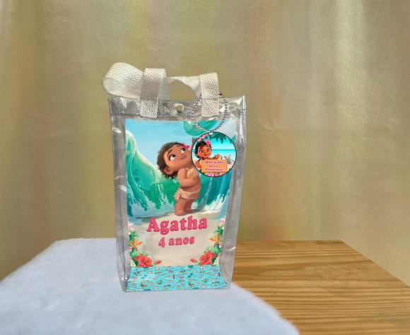 Sacola Transparente Moana Baby Personalizado