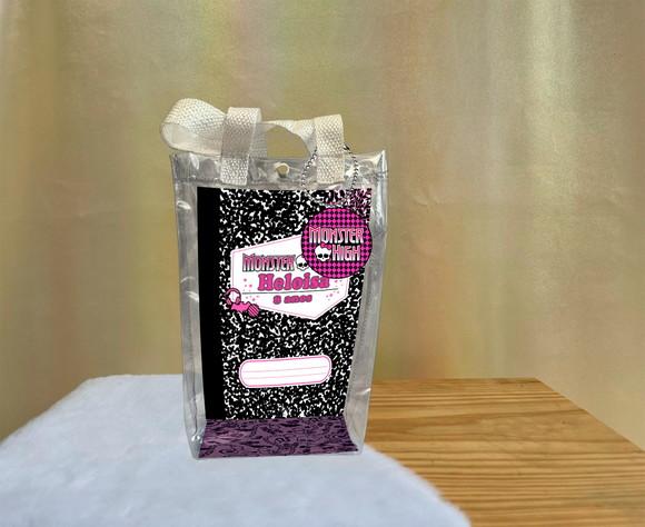 Sacola Transparente Monster High Personalizado