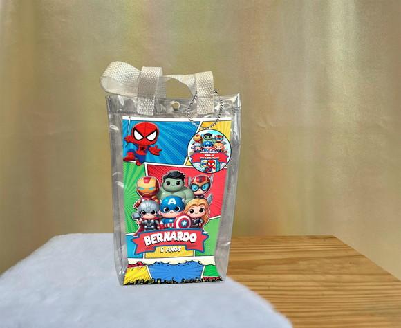 Sacola Transparente Vingadores Personalizado