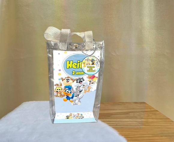 Sacola Transparente Baby Looney Tunes Personalizado