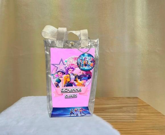 Sacola Transparente Guerreiras do Kpop Personalizado