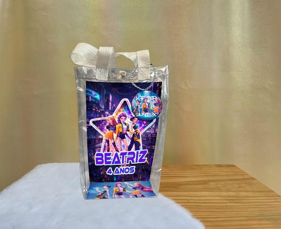 Sacola Transparente Guerreiras do Kpop Personalizado