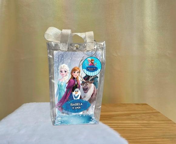Sacola Transparente Frozen Personalizado