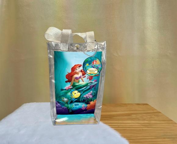 Sacola Transparente Pequena Sereia Personalizado