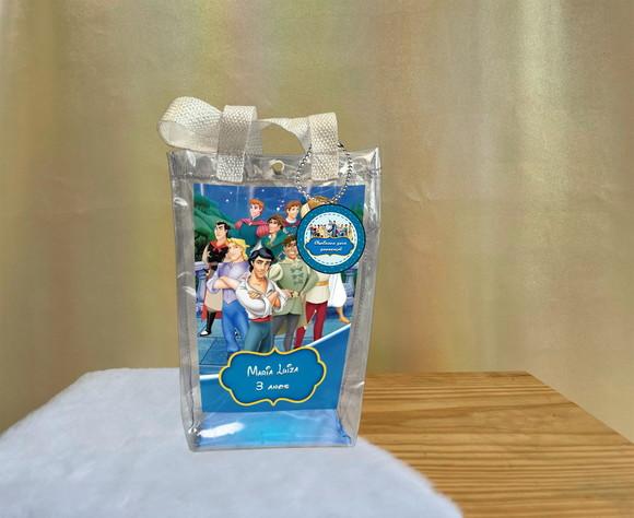 Sacola Transparente Disney Príncipes Personalizado
