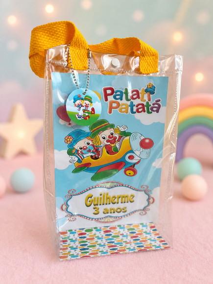 Sacola Transparente Patati Patata Personalizado