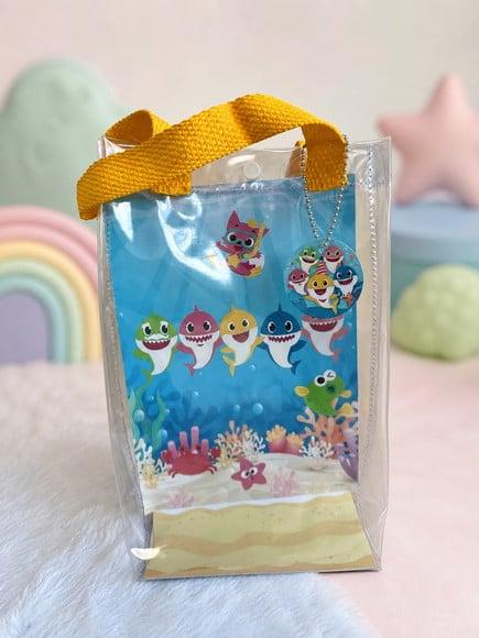 Sacola Transparente Baby Shark Personalizado