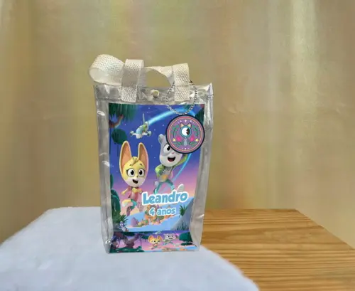 Sacola Transparente Misterios Animais Personalizado