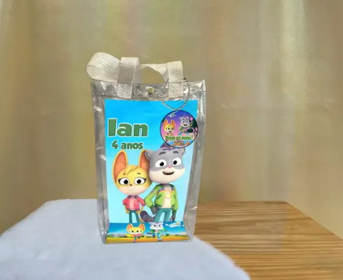 Sacola Transparente Misterios Animais Personalizado