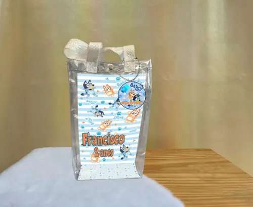 Sacola Transparente Bluey Personalizado