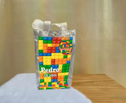 Sacola Transparente Lego Personalizado