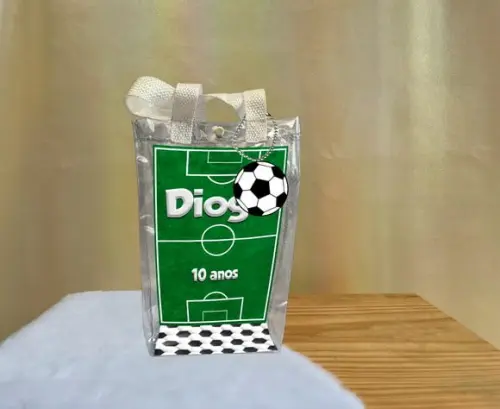 Sacola Transparente Futebol Personalizado
