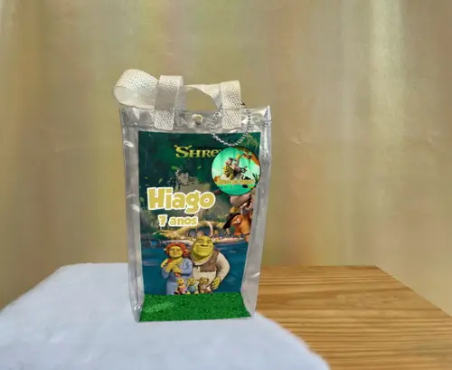 Sacola Transparente Shrek Personalizado