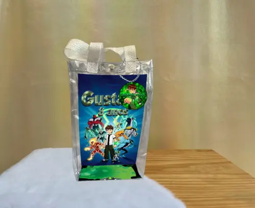 Sacola Transparente Ben10 Personalizado