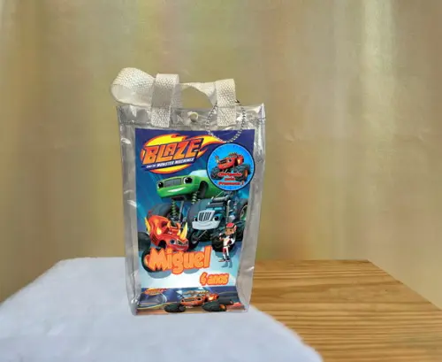 Sacola Transparente Blaze And The Monster Personalizado