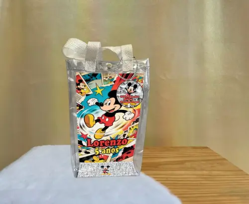 Sacola Transparente Mickey Personalizado
