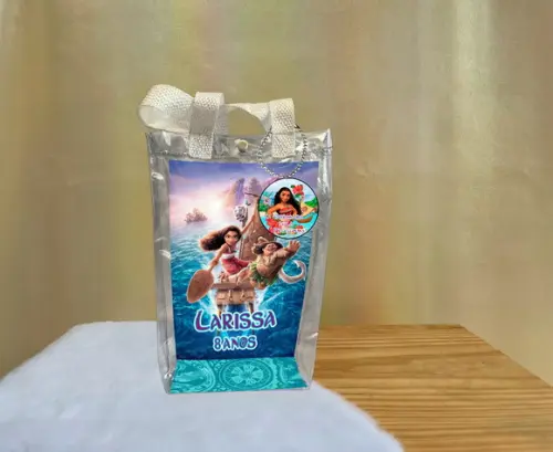 Sacola Transparente Moana Personalizado