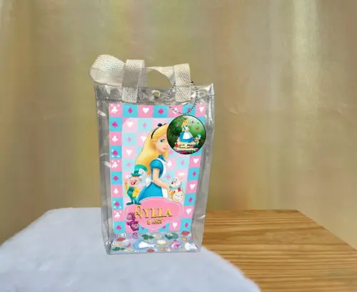 Sacola Transparente Alice Personalizado